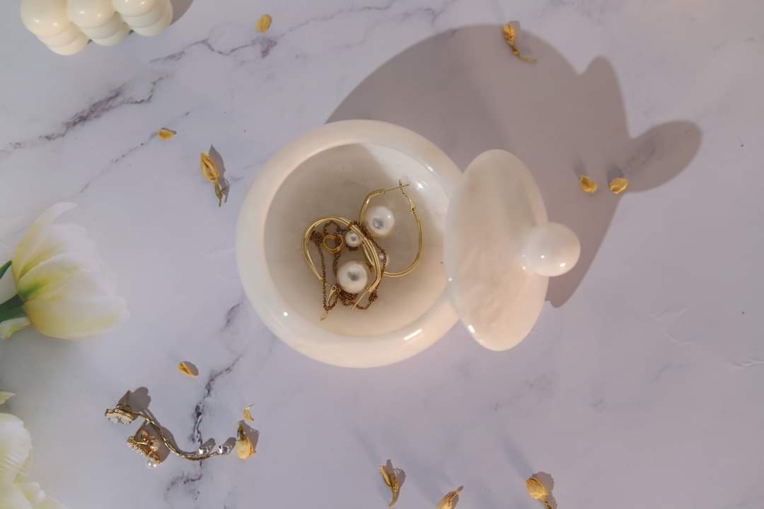 Marble Jewelry Case
