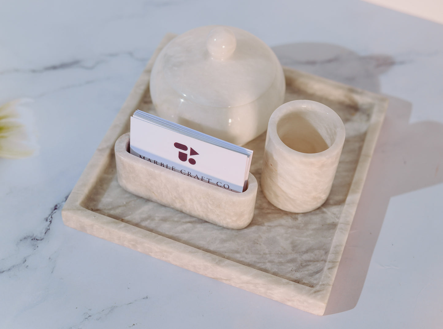 Marble Business Card Holder