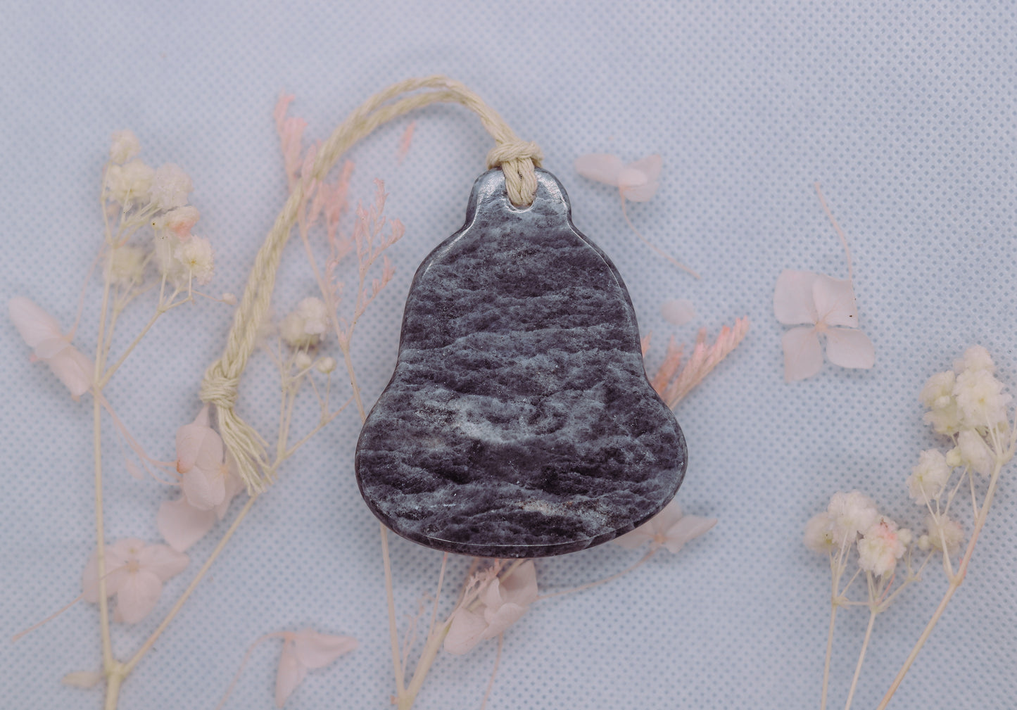 Marble Christmas Bell Ornament