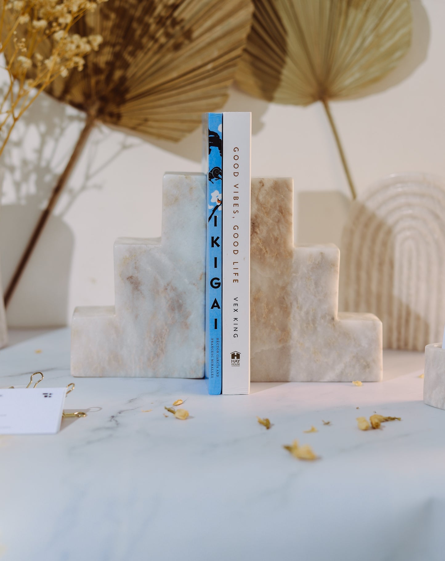 Marble Bookends