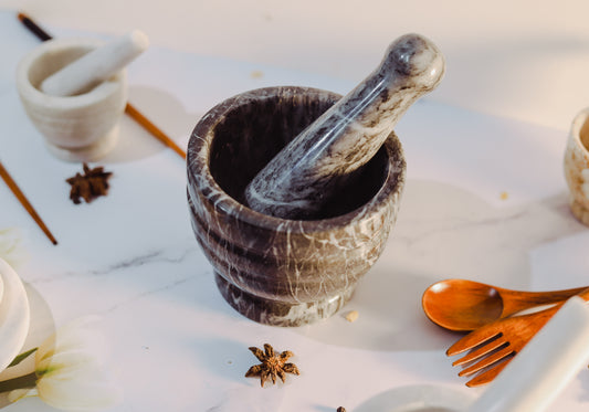 Marble Mortar and Pestle
