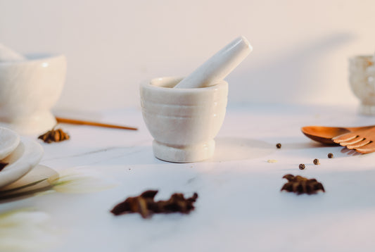 Non-Functional Mortar & Pestle Figurine