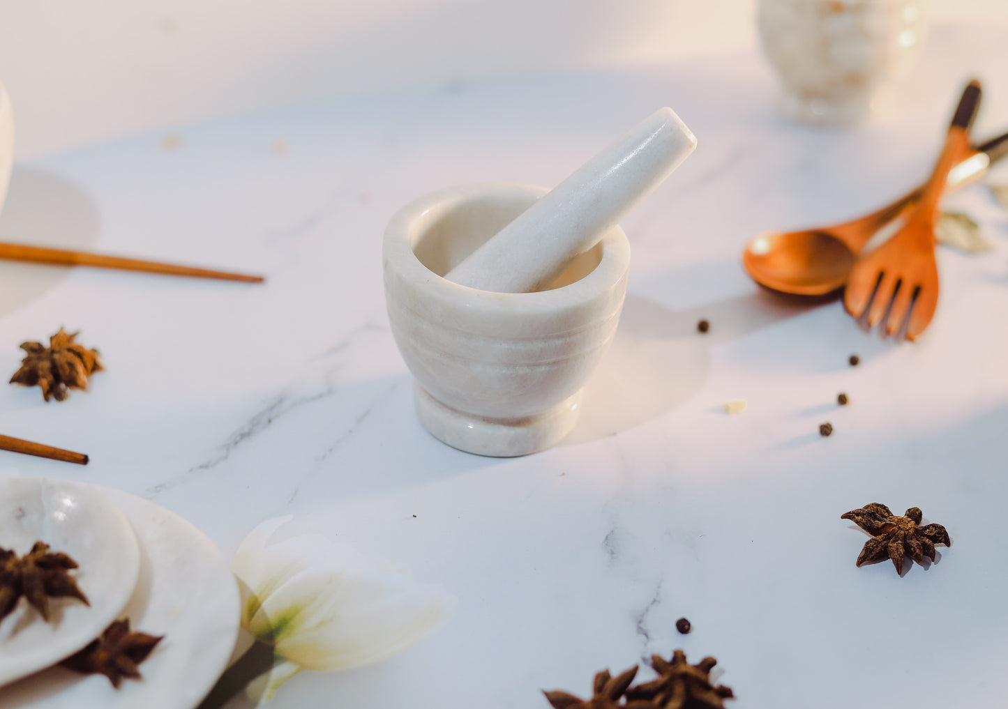 Non-Functional Mortar & Pestle Figurine