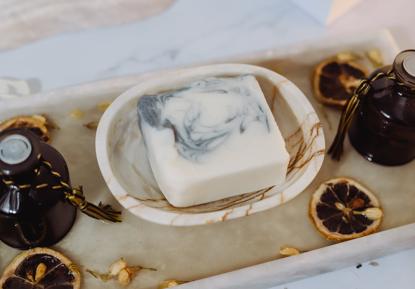 Marble Soap Holder for Tubs and Showers