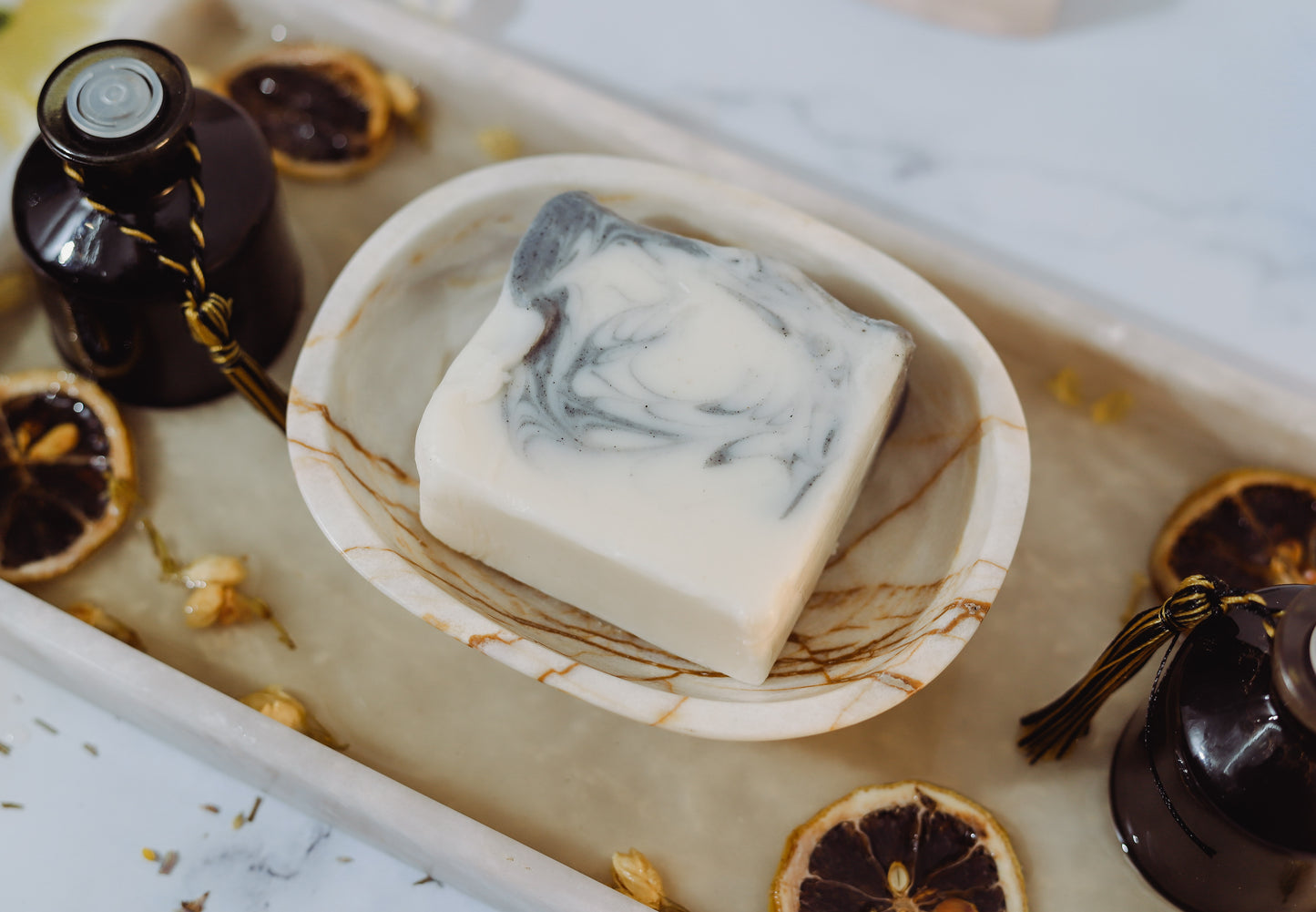 Marble Soap Holder for Tubs and Showers