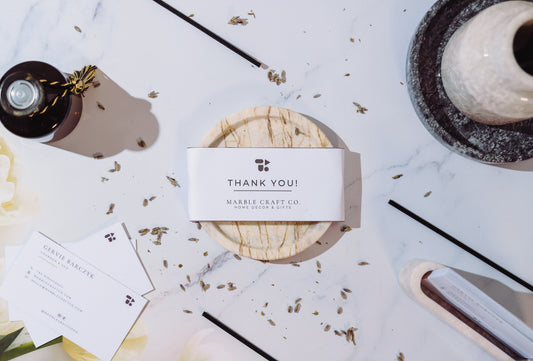 Round Marble Coaster (Set of 4)