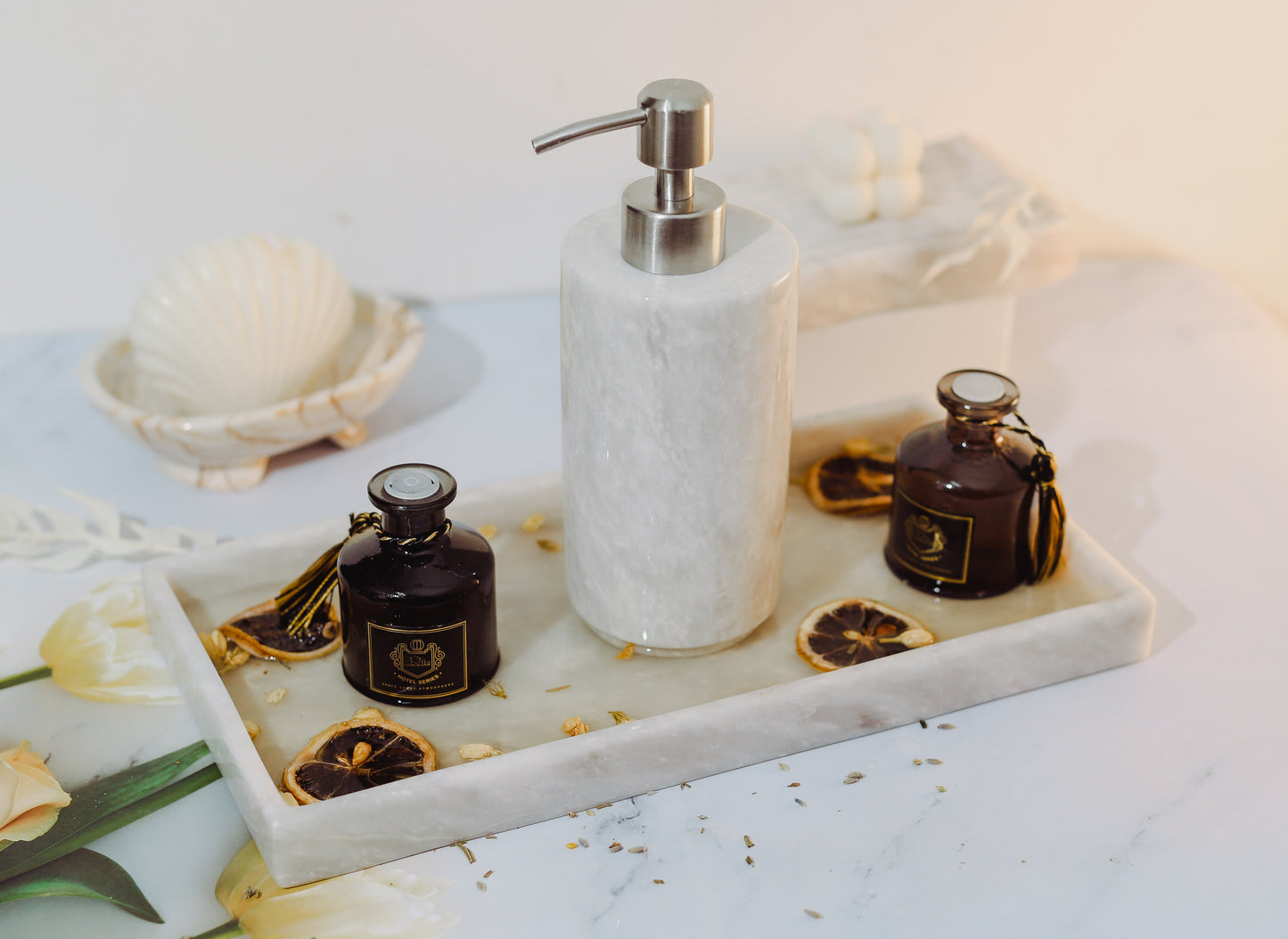 Marble Liquid Soap Dispenser