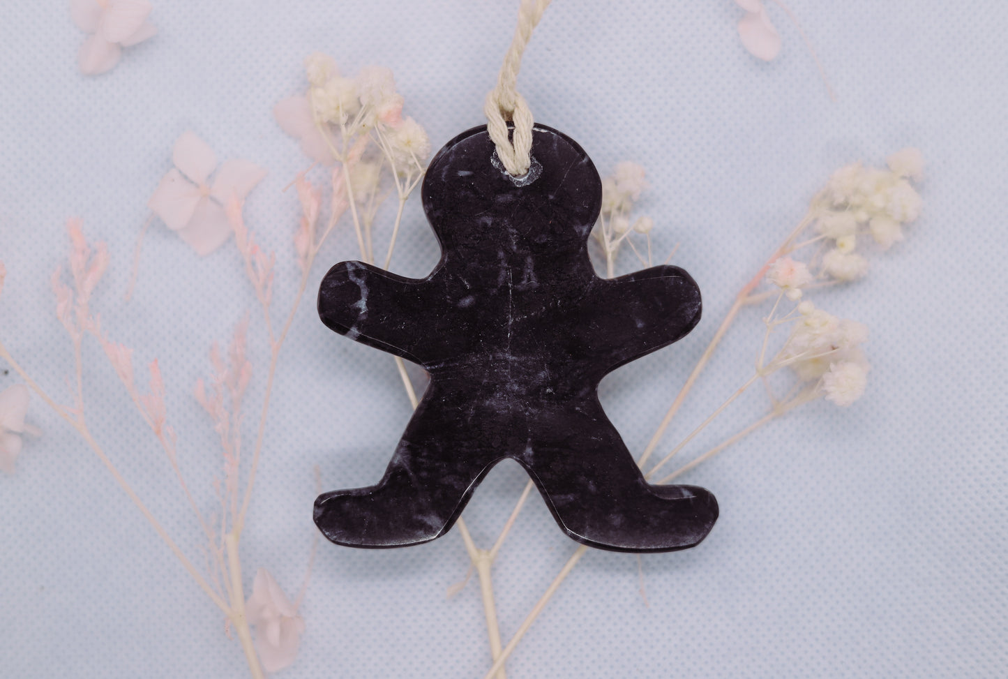 Marble Christmas Gingerbread Ornament (Set of 5/10)